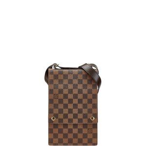 LOUIS VUITTON Brown Damier Leather Shoulder Bag